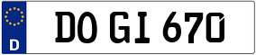 Trailer License Plate